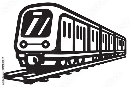 Subway Train Car Vector An Urban Transit Transportation Icon