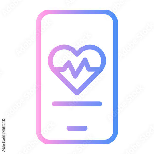 health Line Gradient Icon