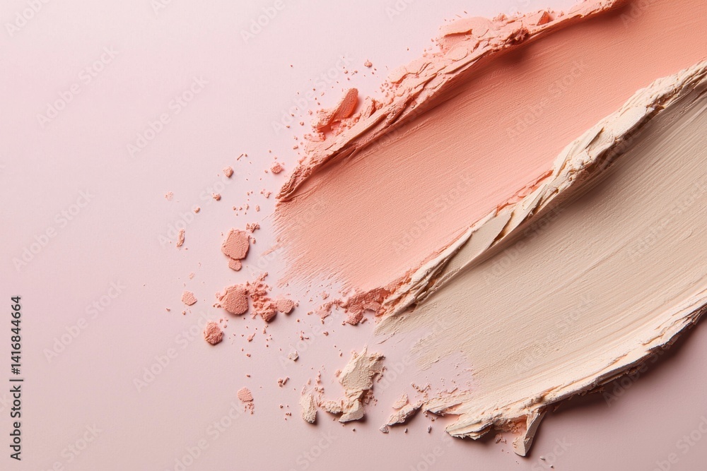 Gradient blush tutorial seamless color transition techniques for makeup enthusiasts in a creative studio environment