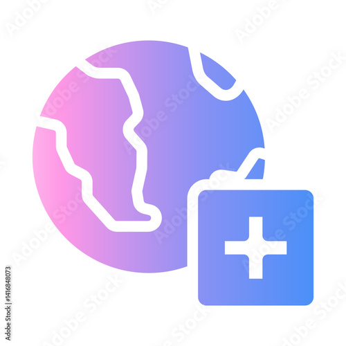 world Gradient icon