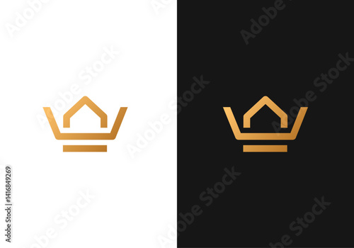 home crown luxury logo design