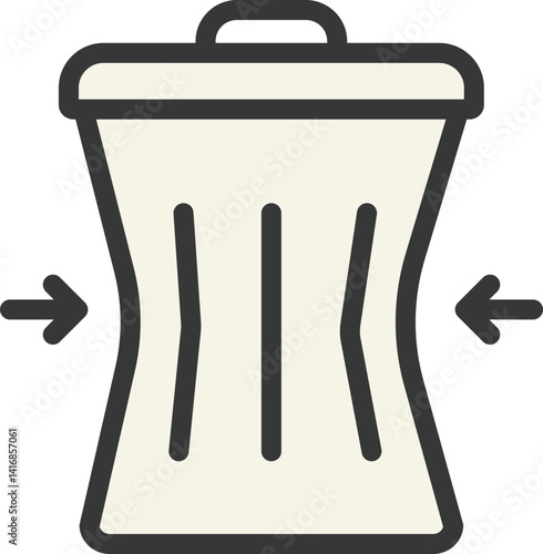 Waste Reduction Filled Line Icon