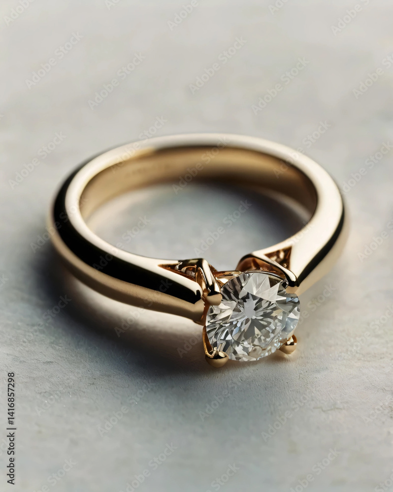 Wedding ring with a diamond that catches the light Wedding ring with a diamond that catches the light