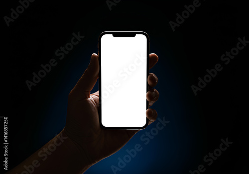 hand holding smartphone