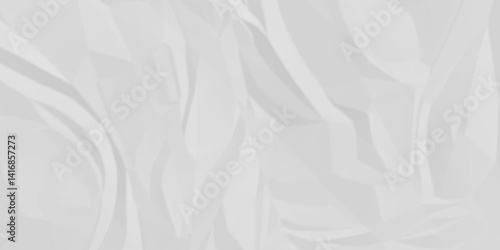 White crumpled paper texture . White wrinkled paper texture. White paper texture . White crumpled and top view textures can be used for background of text or any contents .	