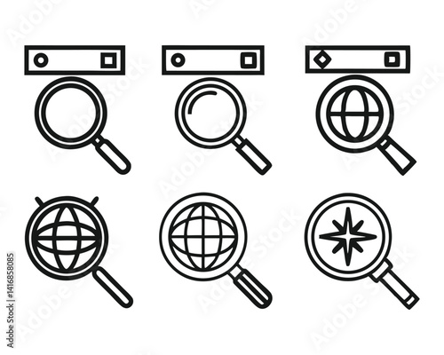 search icon set