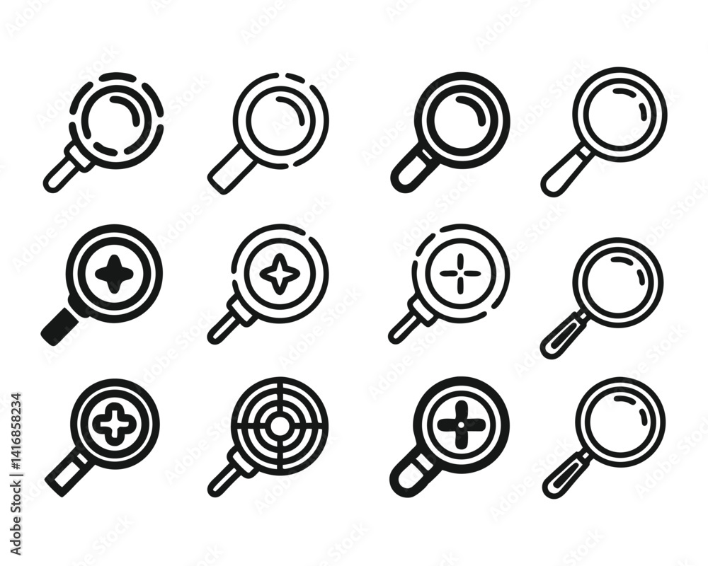 search icon set search icon set