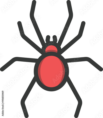 Tarantula Filled Line Icon