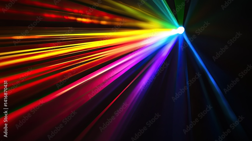 A vibrant display of colorful laser beams radiating from a central point, creating a mesmerizing light show in a dark environment, perfect for entertainment and artistic events A vibrant display of colorful laser beams radiating from a central point, creating a mesmerizing light show in a dark environment, perfect for entertainment and artistic events