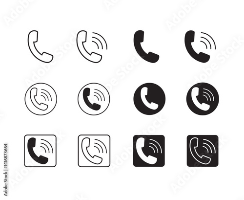 Phone Call Icon, Call Icon, Phone Icon, Call Icon Vector, Flat Icon, Dial Icon