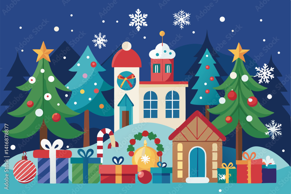 Fototapeta premium Beautiful Christmas Background Image