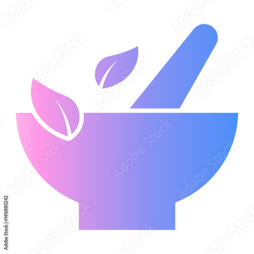 mortar and pestle Gradient icon