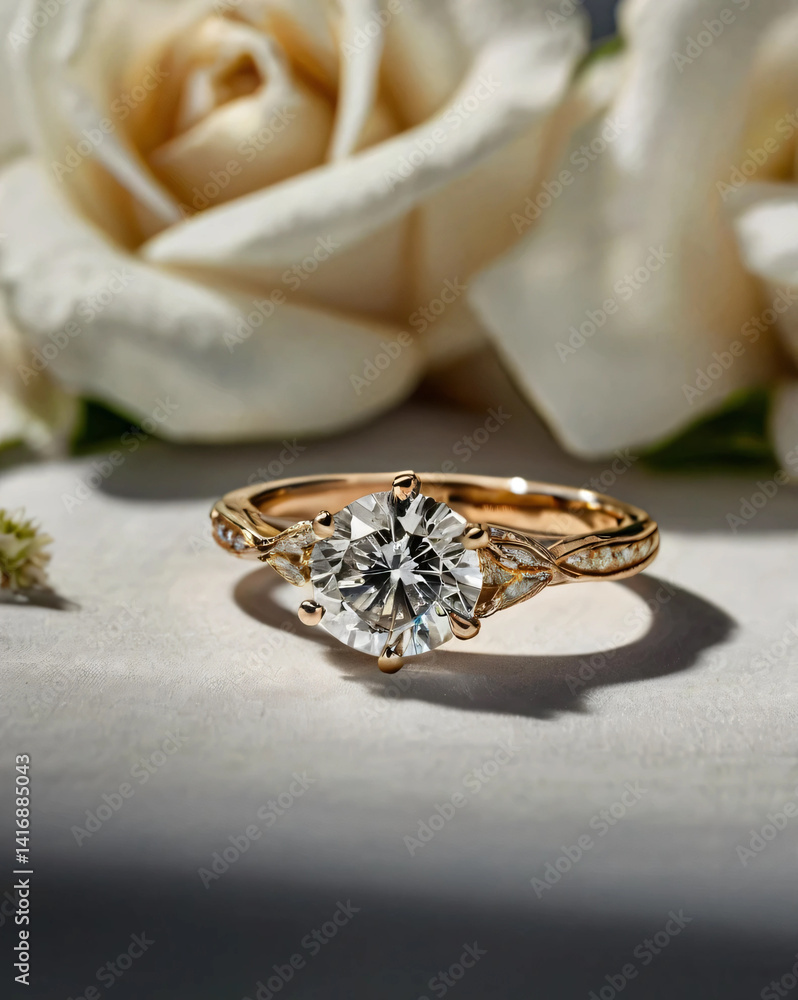 Wedding ring crafted with a radiant diamond. Wedding ring crafted with a radiant diamond.