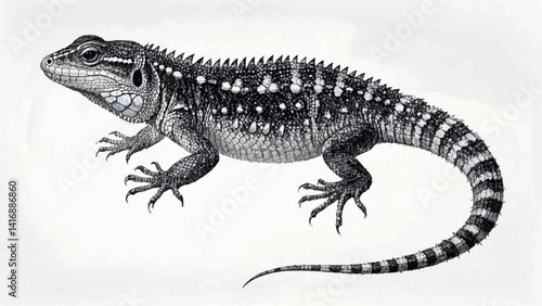 Verdant skitter lizard isolated watercolor vector illustration svg 