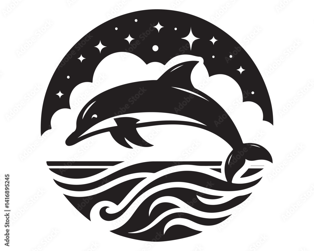 Naklejka premium Dolphin 2.eps