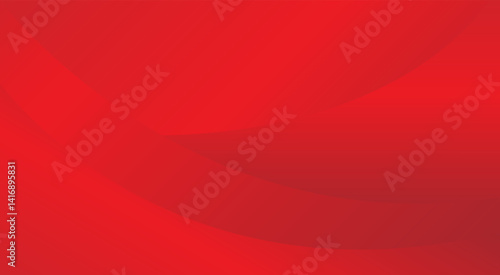 Red wave and curve line clean background