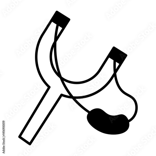 catapult black icon
