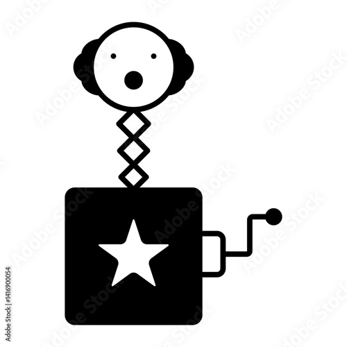 surprise black icon