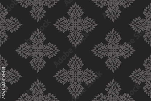 Ikat Seamless Pattern tribal art Embroidery, Ikat stripe Digital textile Asian Design for Prints Fabric saree Mughal Swaths texture Kurti Kurtis Kurtas, Motif Batik