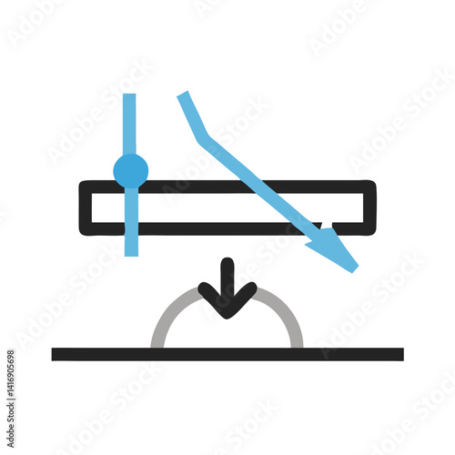 Stylized Illustration Showing a Compression Process