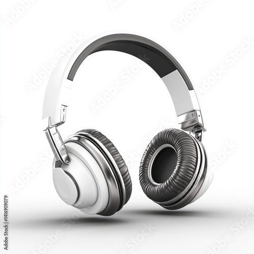 Wallpaper Mural Modern over-ear headphones angled against a white background. Torontodigital.ca