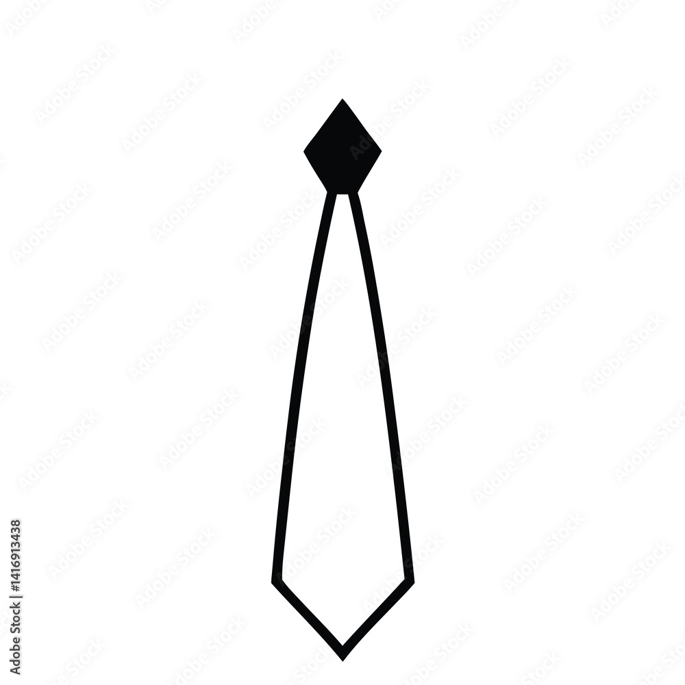Tie vector isolated on a white background