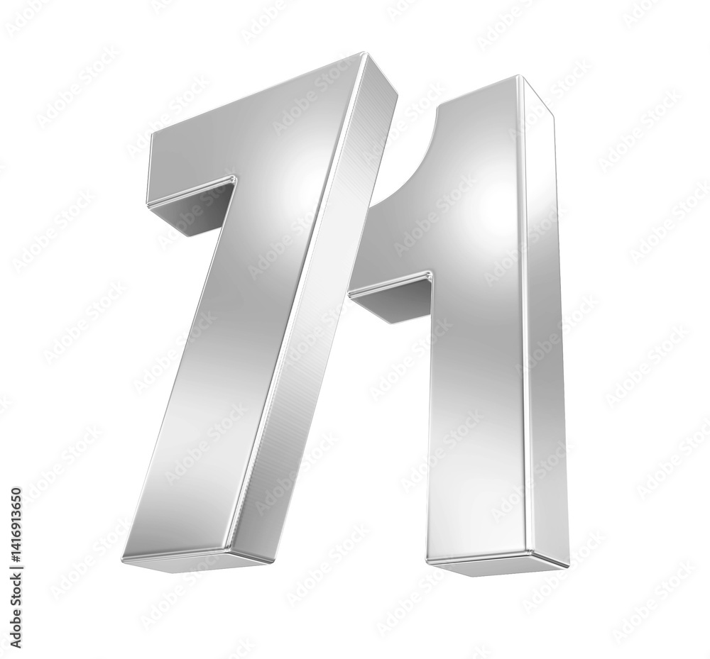 Silver Number 71 Silver Number 71