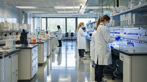 Modern Laboratory: Scientists at Work