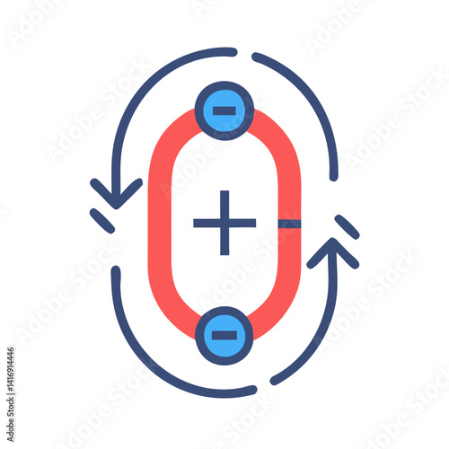 Charge circuit with positive and negative ion flow