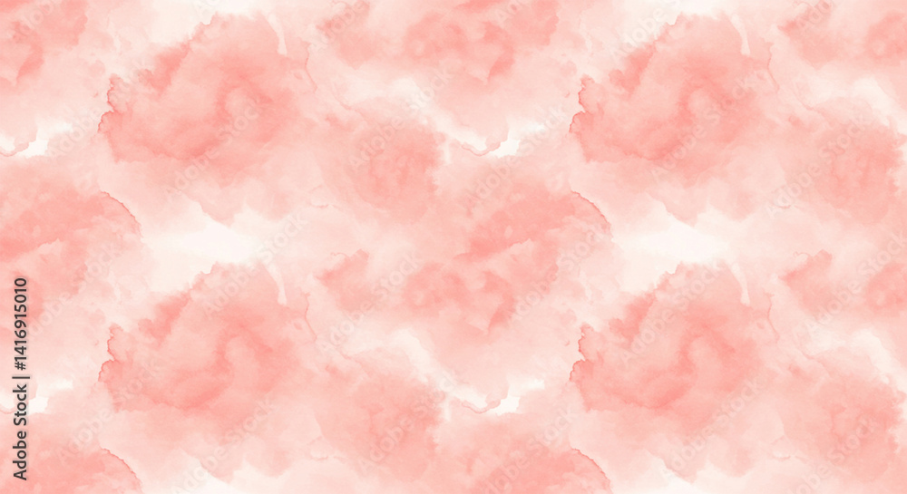 A seamless pattern of hand-drawn watercolor background in pink A seamless pattern of hand-drawn watercolor background in pink