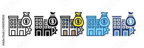 Corporate Finance  Icon Element For Design