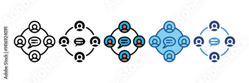Business Communication  Icon Element For Design