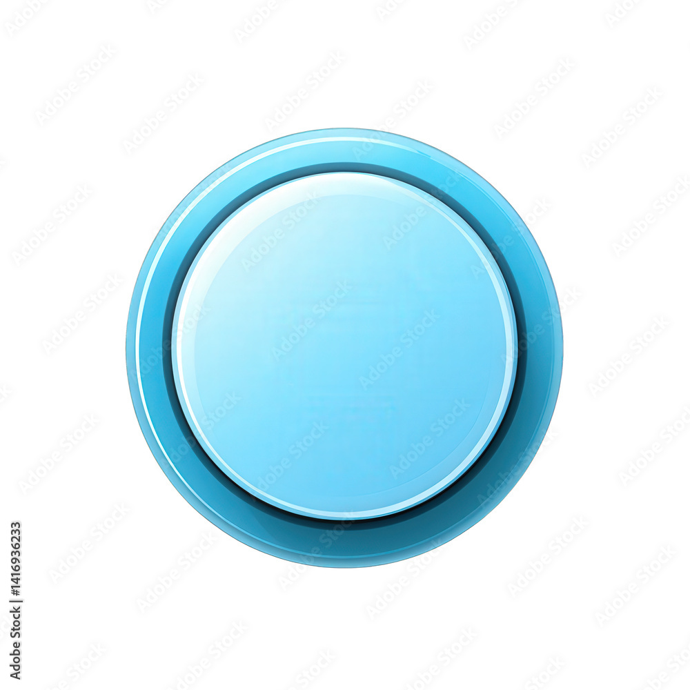 A glossy blue button with a smooth surface, set against a plain backdrop, ideal for web design or app interface , isolated on white or transparent png A glossy blue button with a smooth surface, set against a plain backdrop, ideal for web design or app interface , isolated on white or transparent png