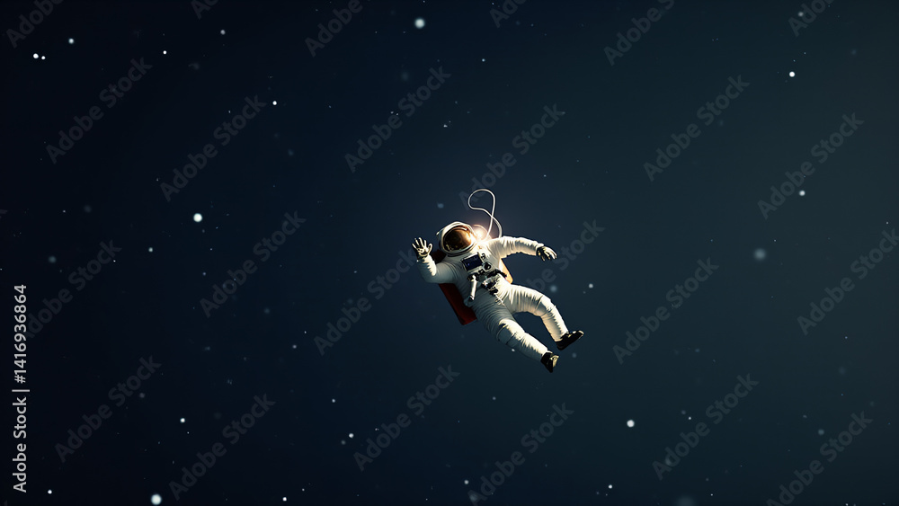 Astronaut Floating in Space Astronaut Floating in Space