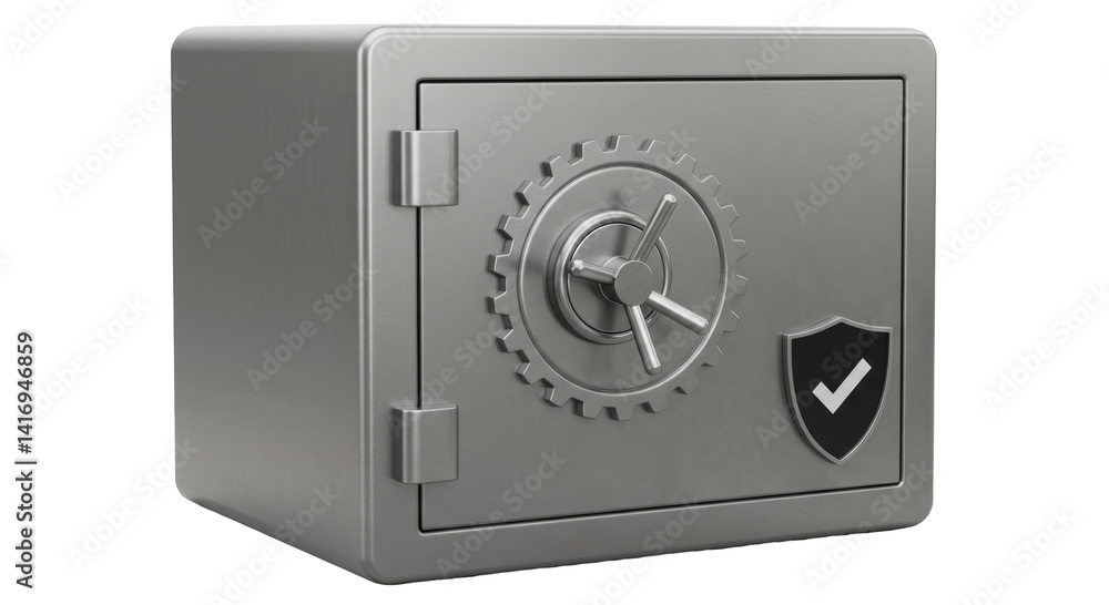 Isolated Secure Safe with Combination Lock and Protective Shield Isolated Secure Safe with Combination Lock and Protective Shield