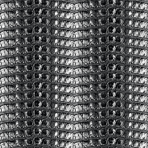 Black and White Crocodile Texture Seamless Art