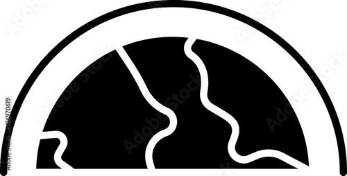 Ozone Vector Icon Stock Illustration for Eco-Friendly and Environmental Concepts