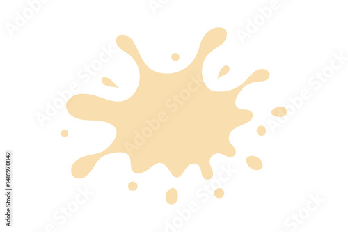 Ivory paint splash vector