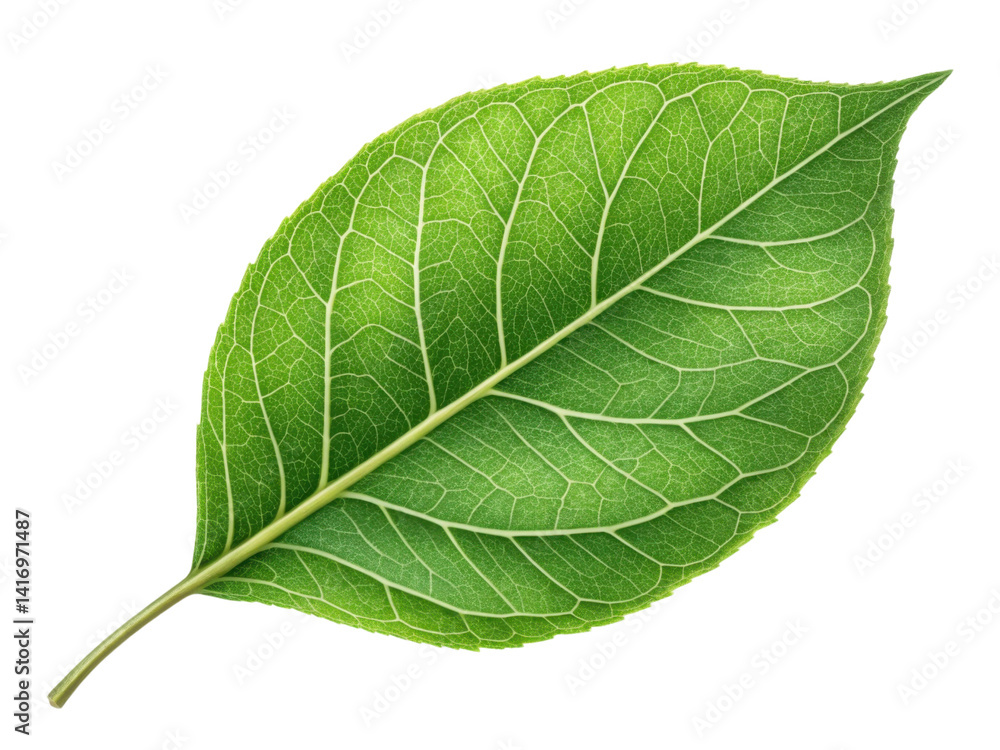 vibrant green leaf with intricate veins and smooth texture, symbolizing nature and freshness vibrant green leaf with intricate veins and smooth texture, symbolizing nature and freshness
