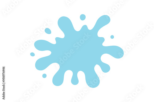 Pastel Blue paint splash vector