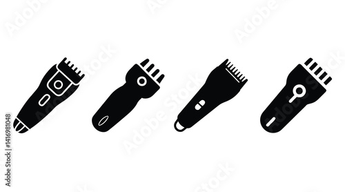 Top Hair Clippers vector set