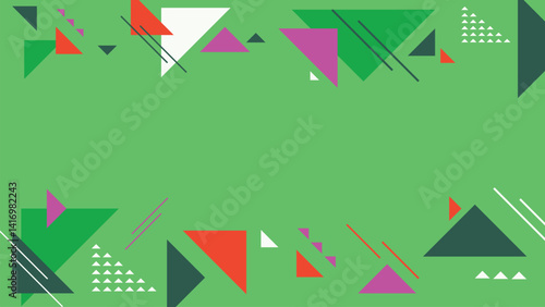 Flat Geometric Vector Background for background Slide