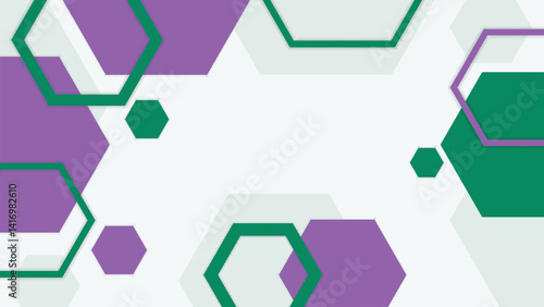 Flat Geometric Vector Background for background Slide