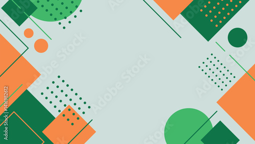 Flat Geometric Vector Background for background Slide