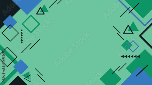 Flat Geometric Vector Background for background Slide