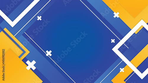 Flat Geometric Vector Background for background Slide