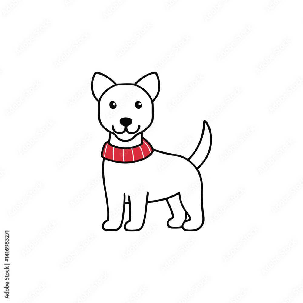 Obraz premium dog with bone