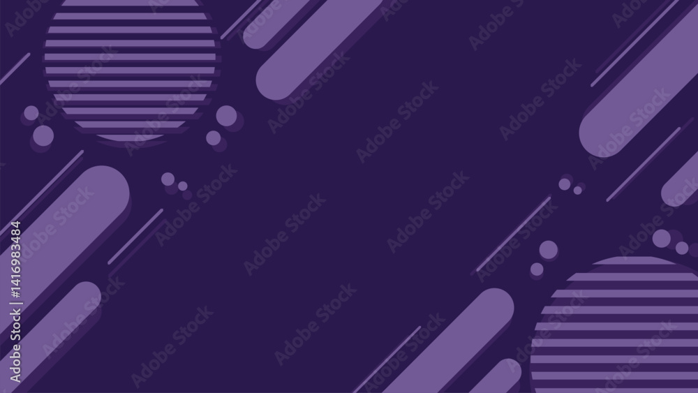 Fototapeta premium Colorful Flat Geometric Vector Background for background Slide