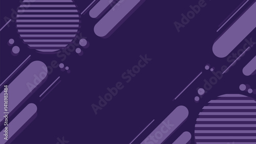 Colorful Flat Geometric Vector Background for background Slide