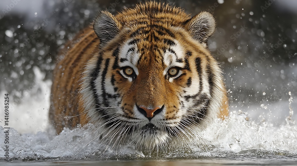 Tiger in water, majestic Tiger in water, majestic